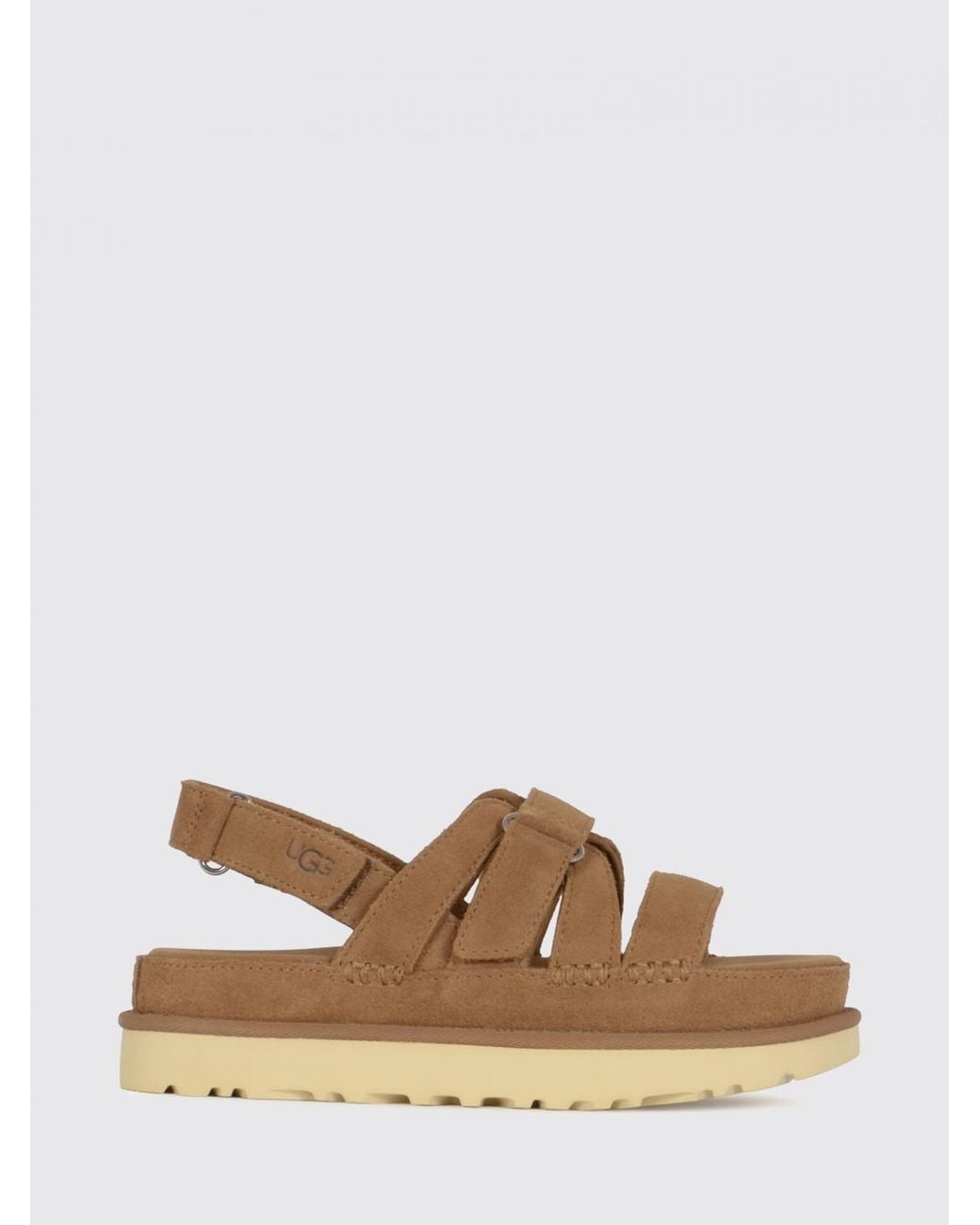 Ugg Brown Goldenstar Gleam Suede Sandal