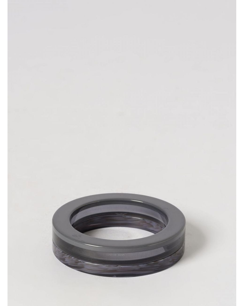 Emporio Armani Gray Set Of 2 Marbled Resin Bracelets