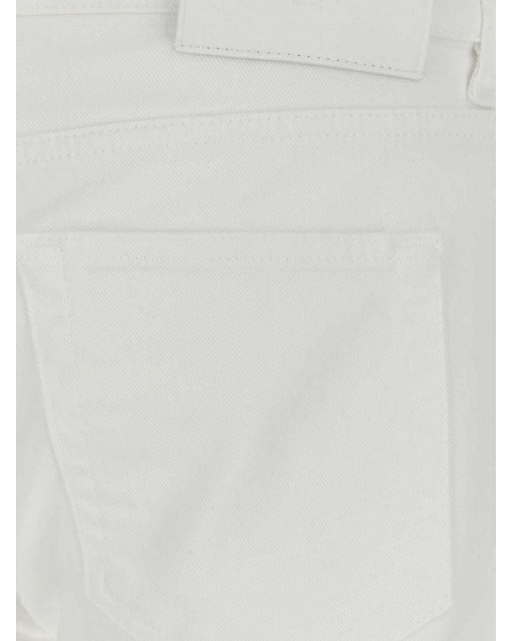 PT Torino White Five-Pocket Slim Fit Jeans for men