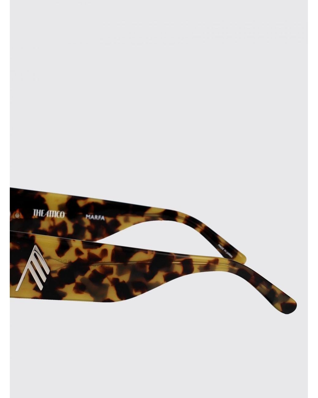 The Attico Brown Linda Farrow X Marfa Acetate Sunglasses