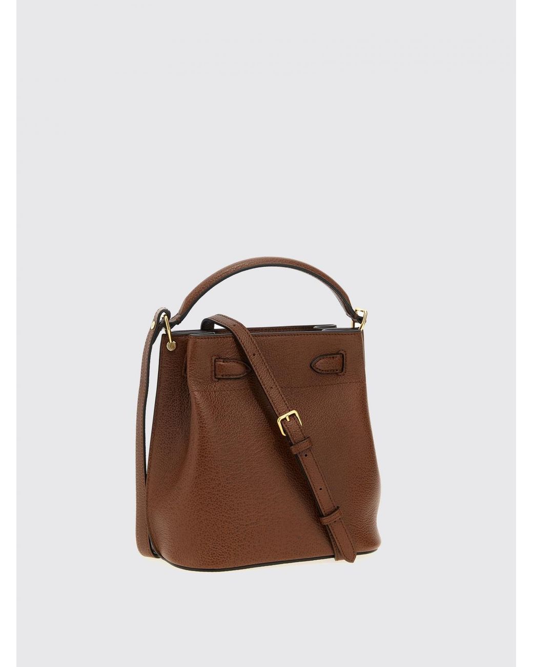 Mulberry Brown Islington Turn Lock Bucket Bag
