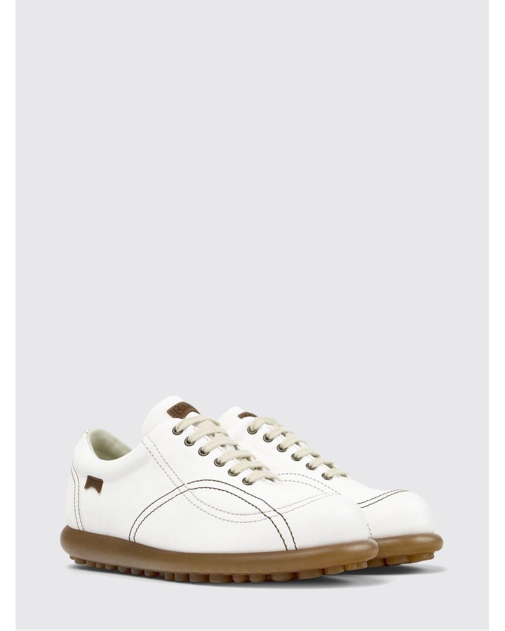 Camper White Twins Leather Sneakers