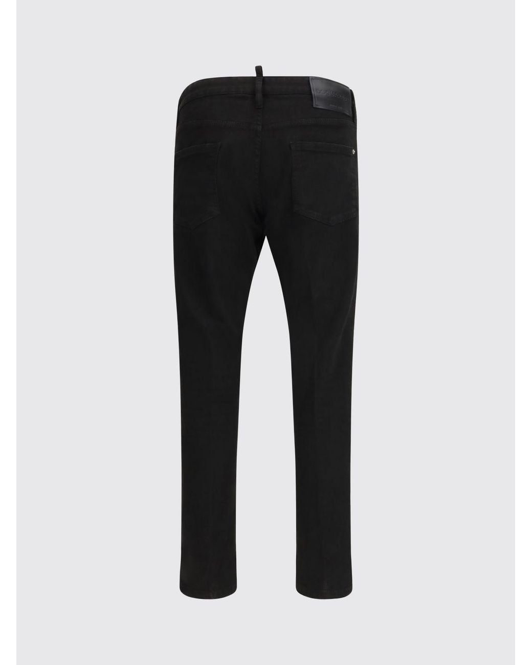DSquared² Black Dyed Teddy Stretch Denim Jeans for men