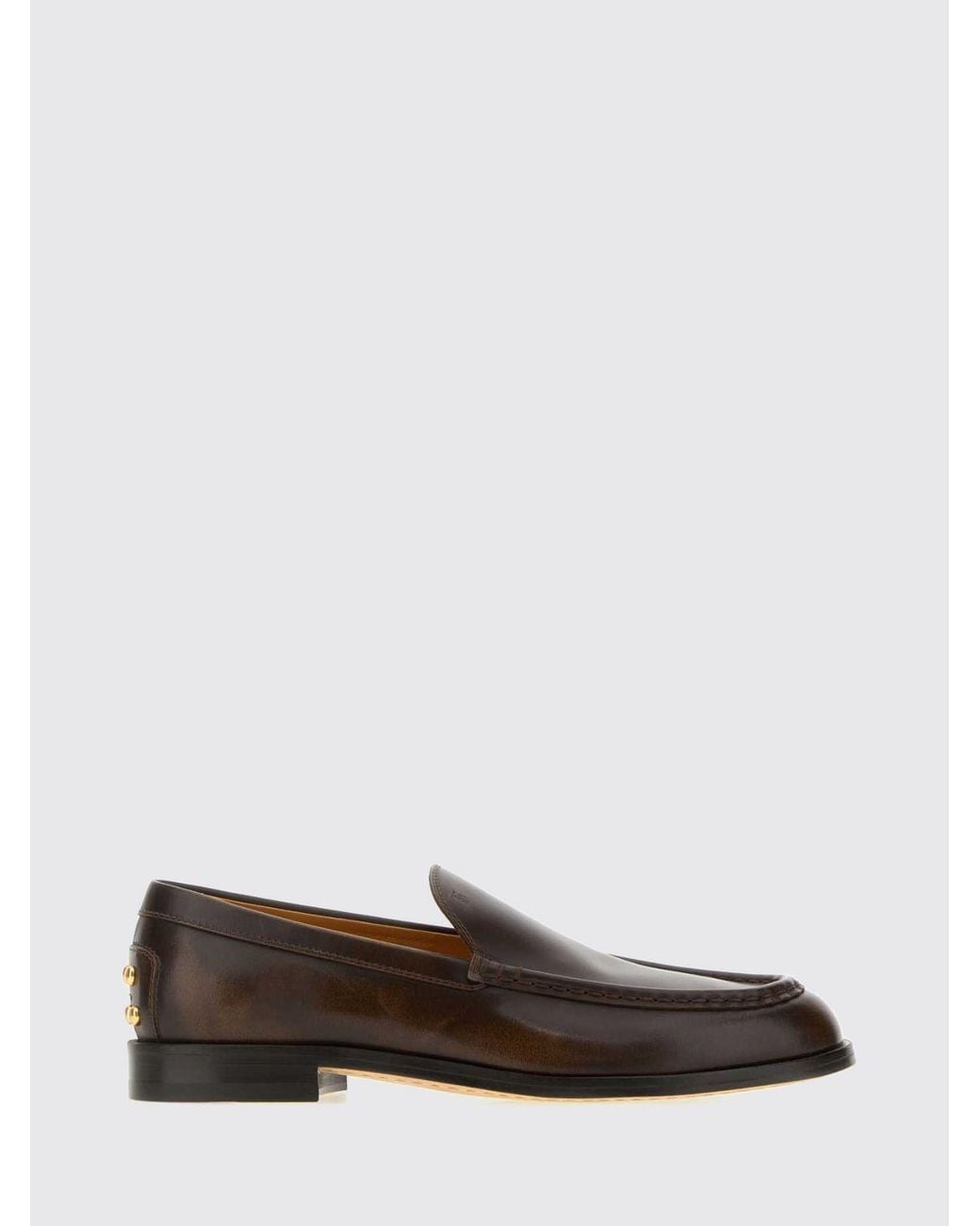Tod's White Smooth Leather Loafers With T Timeless Logo And Leather Sole