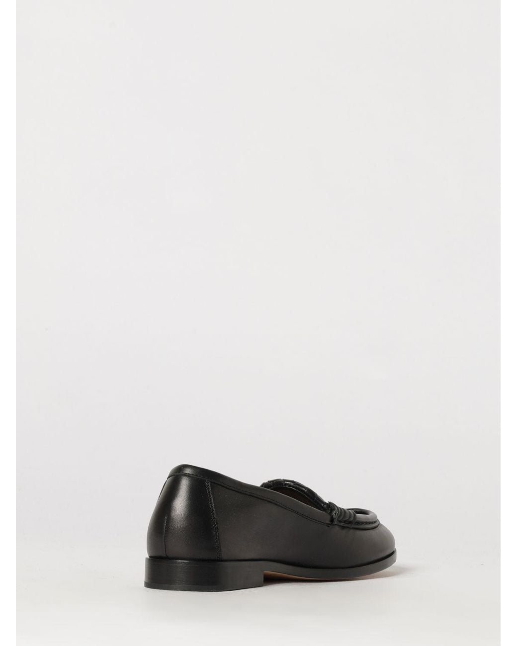 Bottega Veneta White Silenzio Intrecciato Leather Loafers With Low Heel