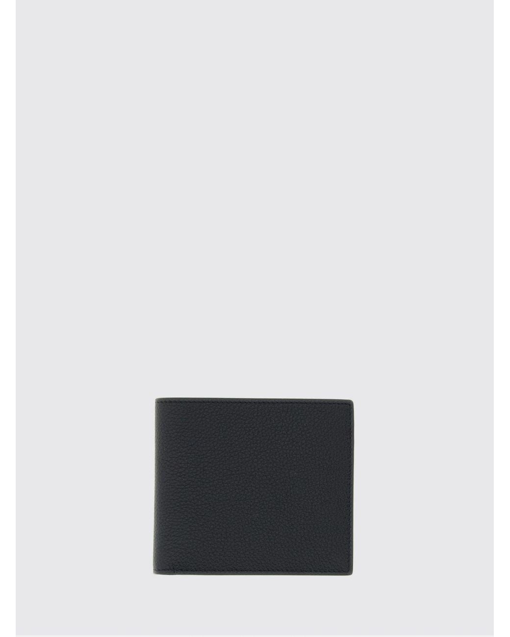 Thom Browne White 4-Bar Full-Grain Leather Bifold Wallet for men