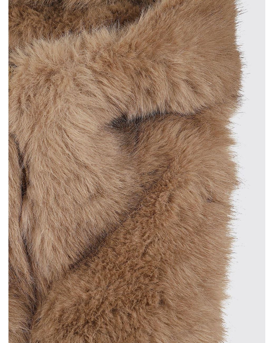 Herno Natural Soft Faux Fur Scarf Collar With Concealed Closure