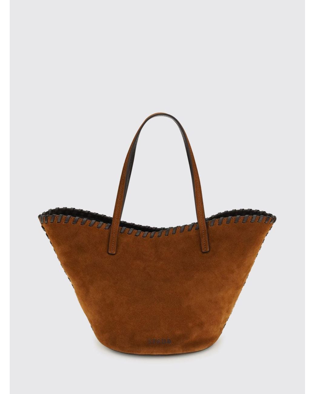 Staud Brown Caro Tasche Aus Wildleder
