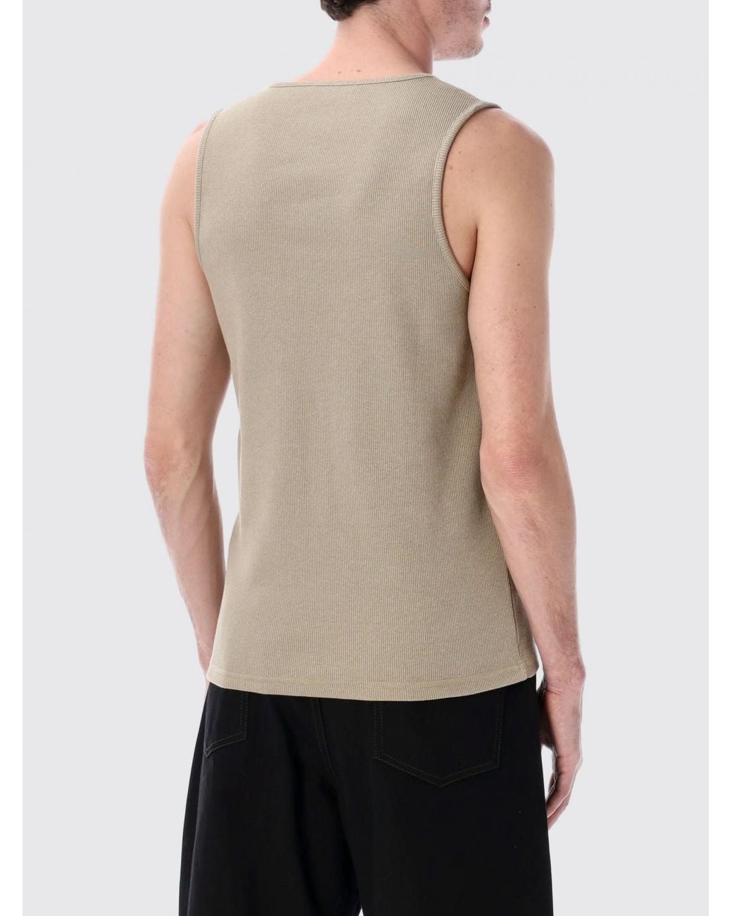 Lemaire Natural Stretch Cotton And Linen Tank Top for men