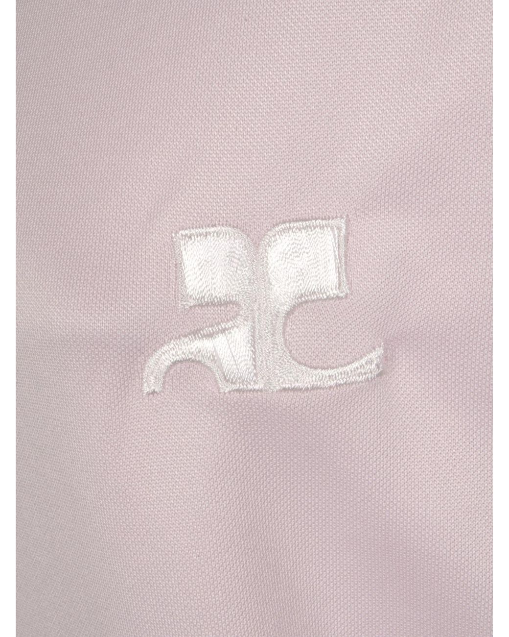 Courreges Red CourrÈ Ges Polyester Polo With Logo