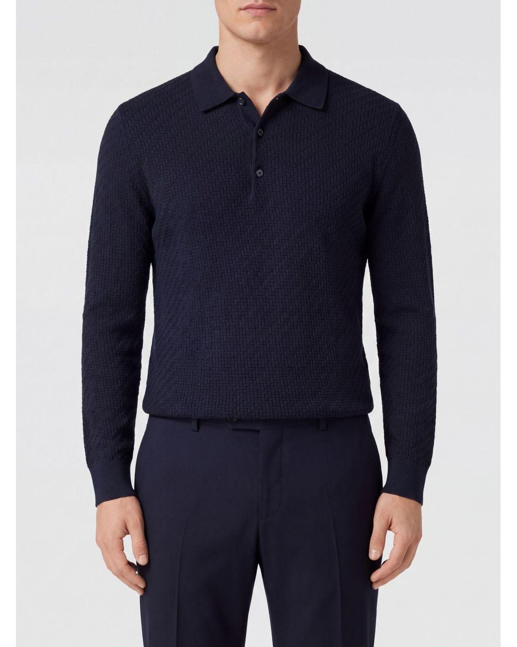 Brioni Blue Polo Shirt for men