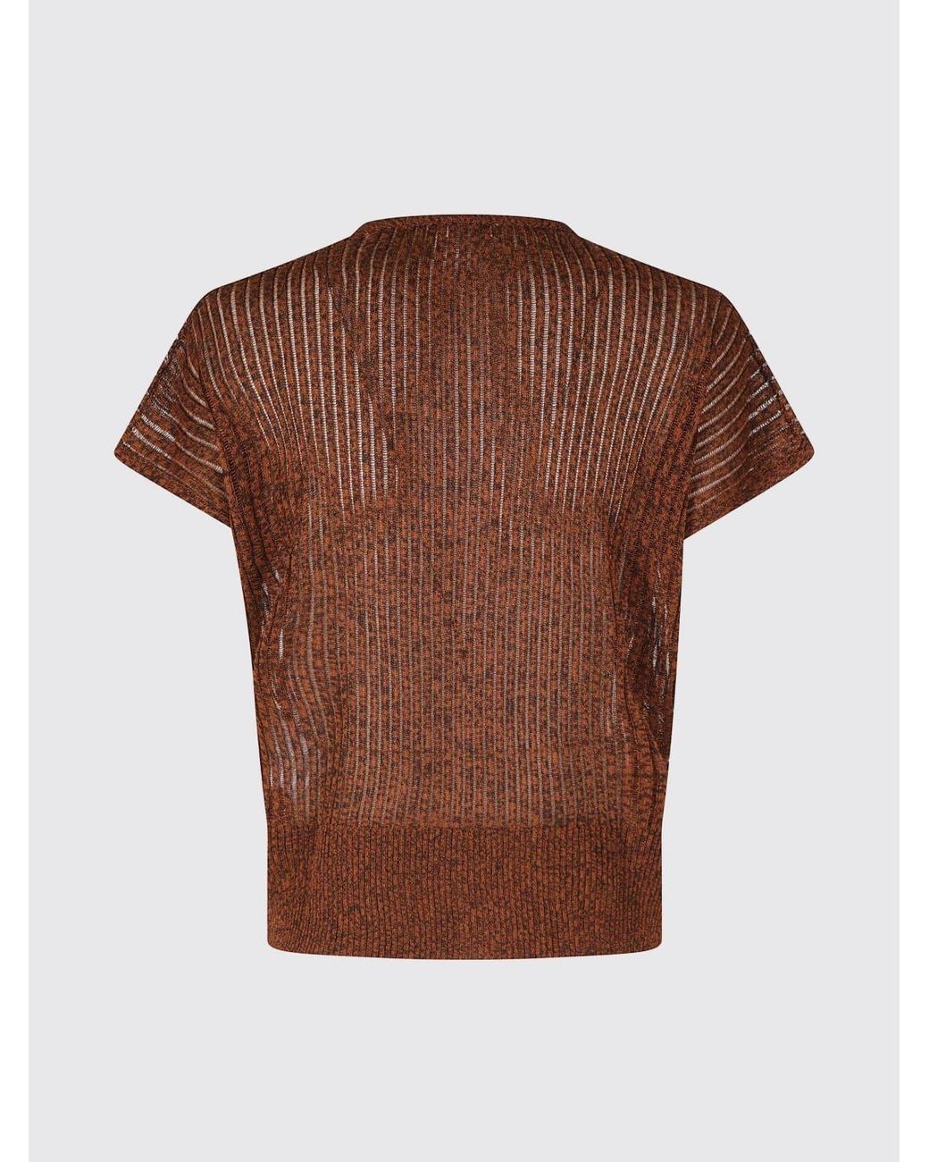 Roberto Collina Brown Viscose Cardigan