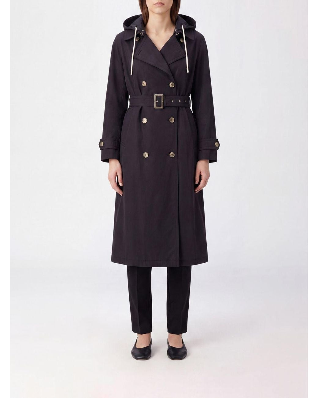 Trench Doppiopetto di Herno in Blue