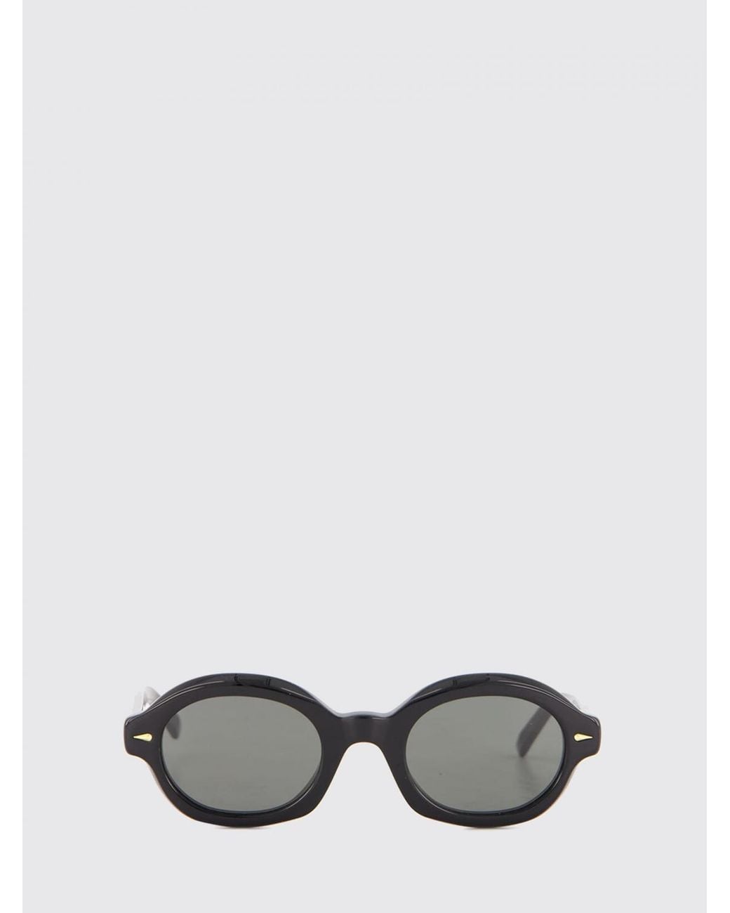 Retrosuperfuture Gray Small Oval-Frame Acetate Sunglasses for men