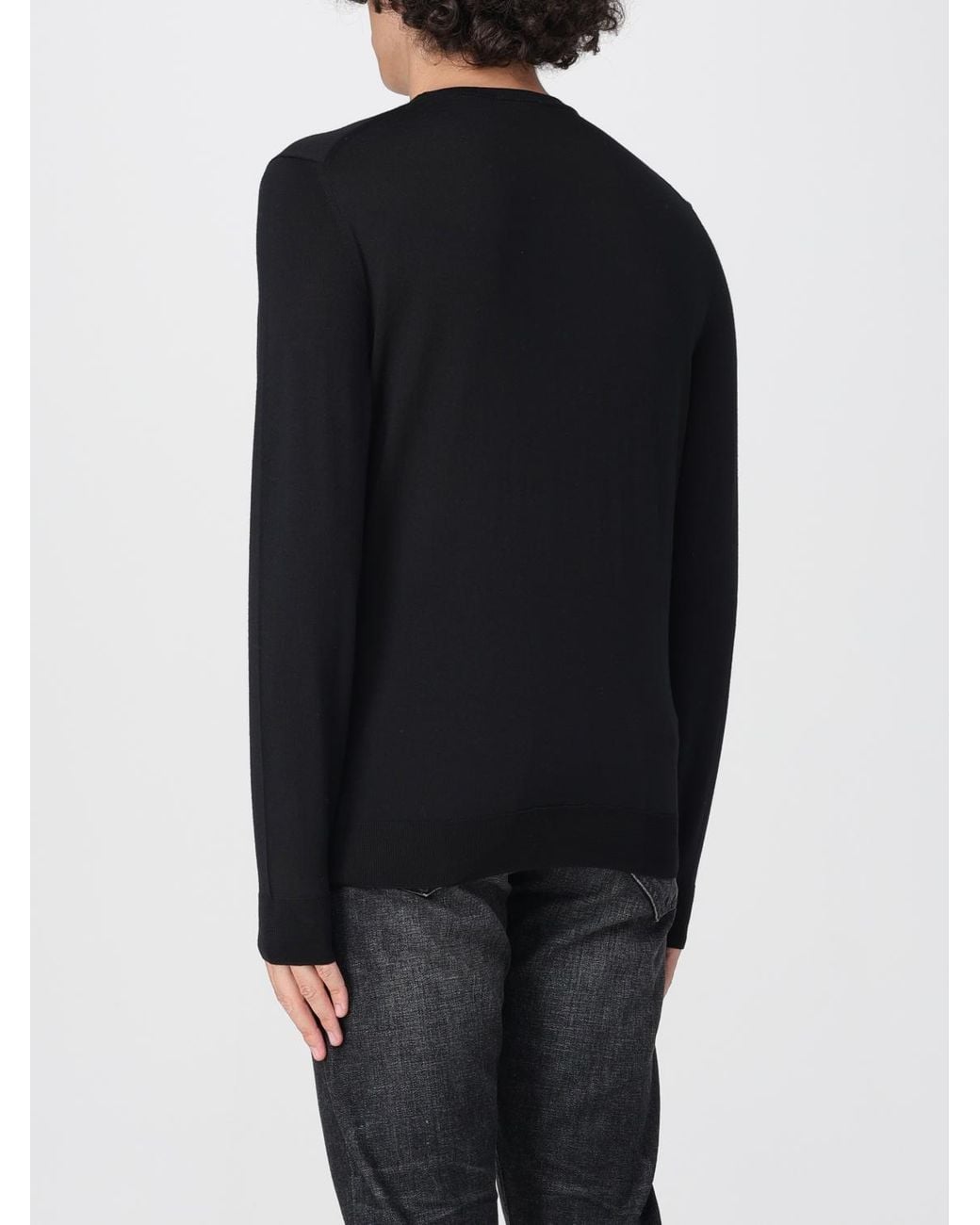 Drumohr Blue Wool Crew Neck Sweater for men