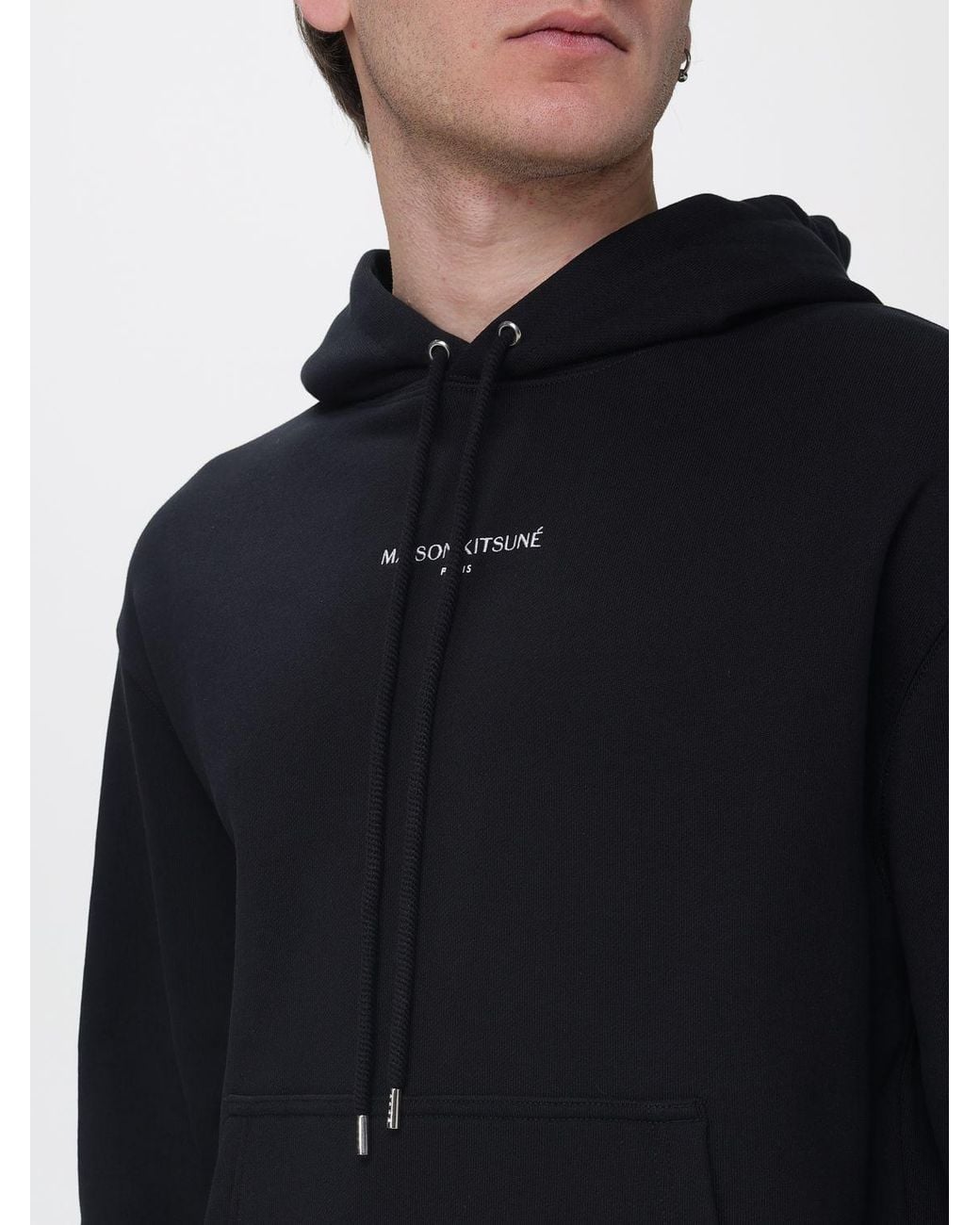 Maison Kitsuné Blue Maison KitsunÉ Organic Cotton Hoodie for men