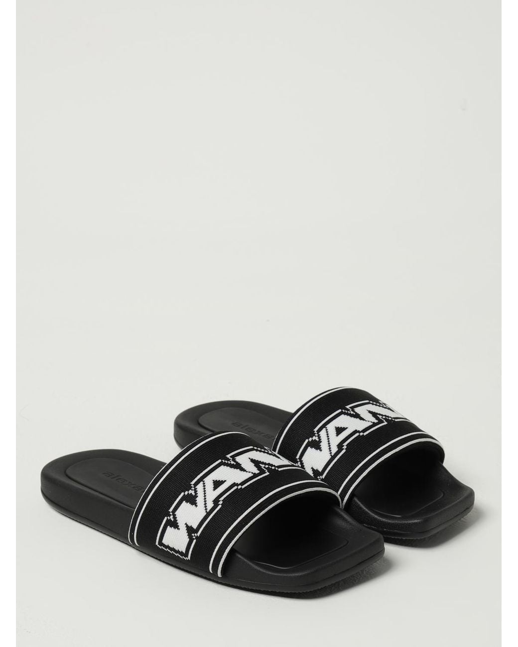 Alexander Wang Black Slide Sandals
