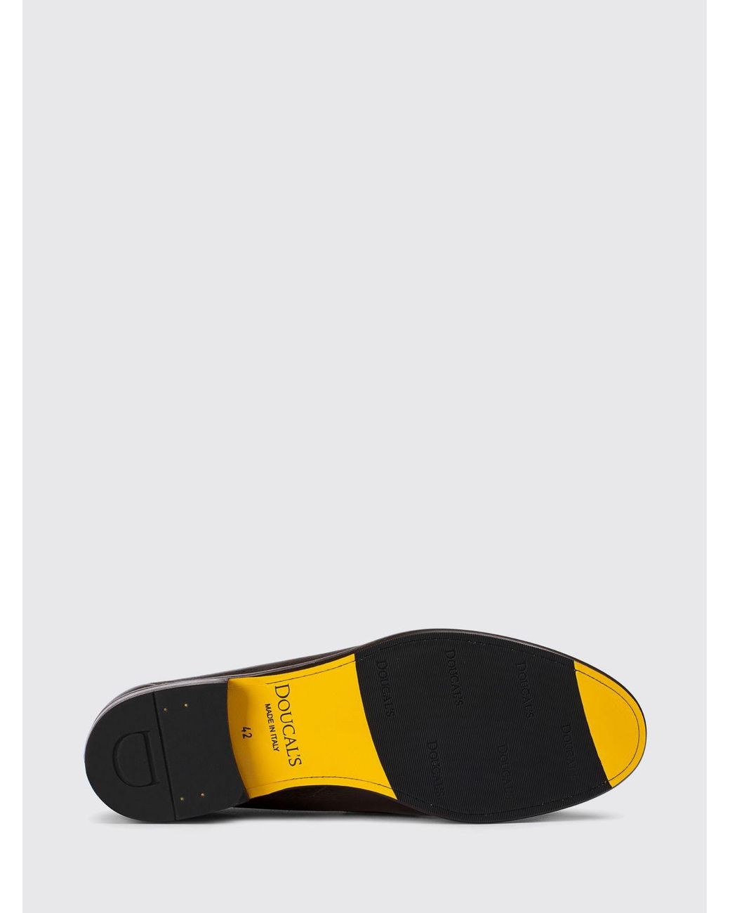 Doucal's White Leather Loafers for men