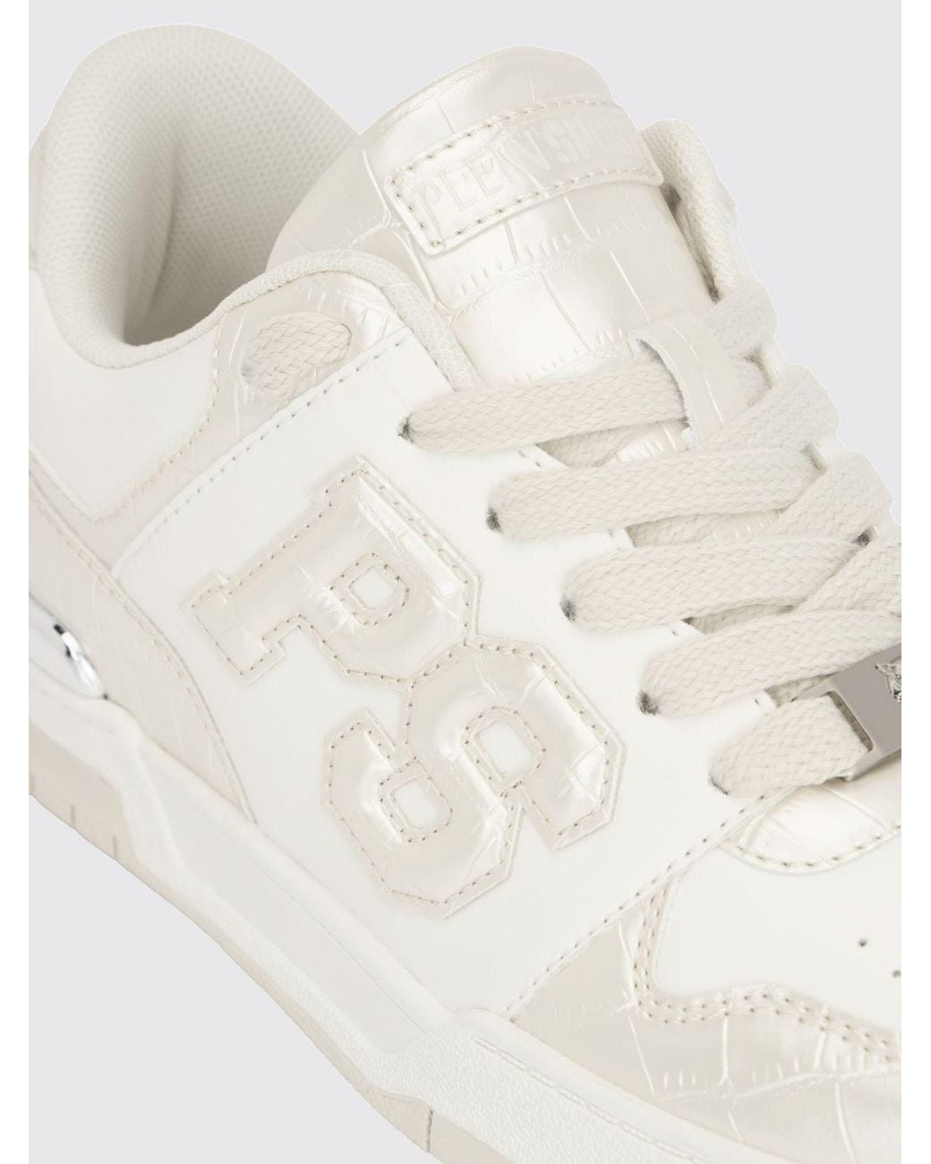 Philipp Plein Natural Crocodile Print Leather Sneakers for men