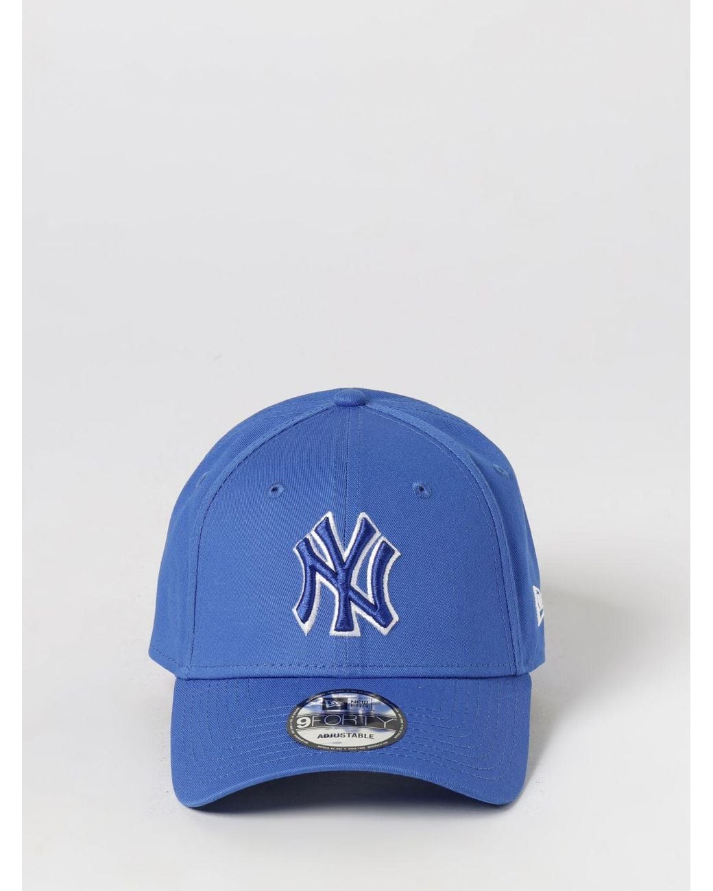 KTZ Blue 9Forty Ny Yankees Cotton Baseball Cap With Embroidered Logo for men