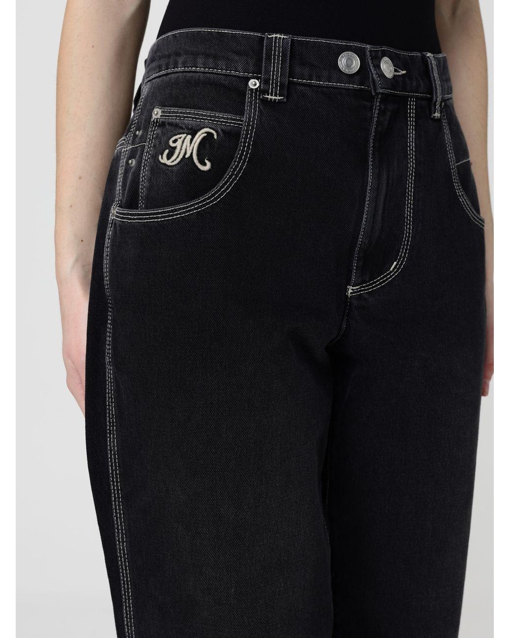 Isabel Marant Black Wide Leg Jeans