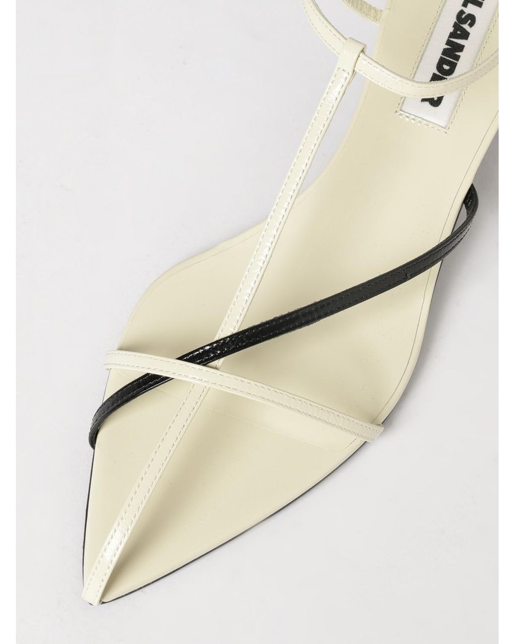 Jil Sander Natural Heeled Sandal