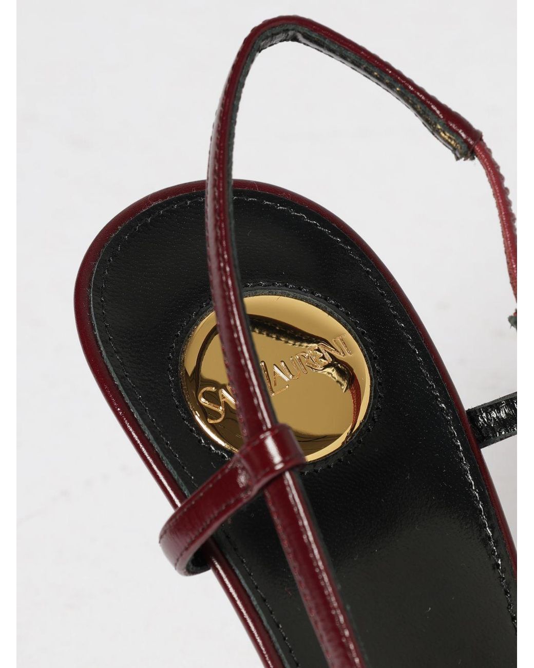 Saint Laurent Pink Jeanne Calfskin Leather Slingback Pumps With Stiletto Heel
