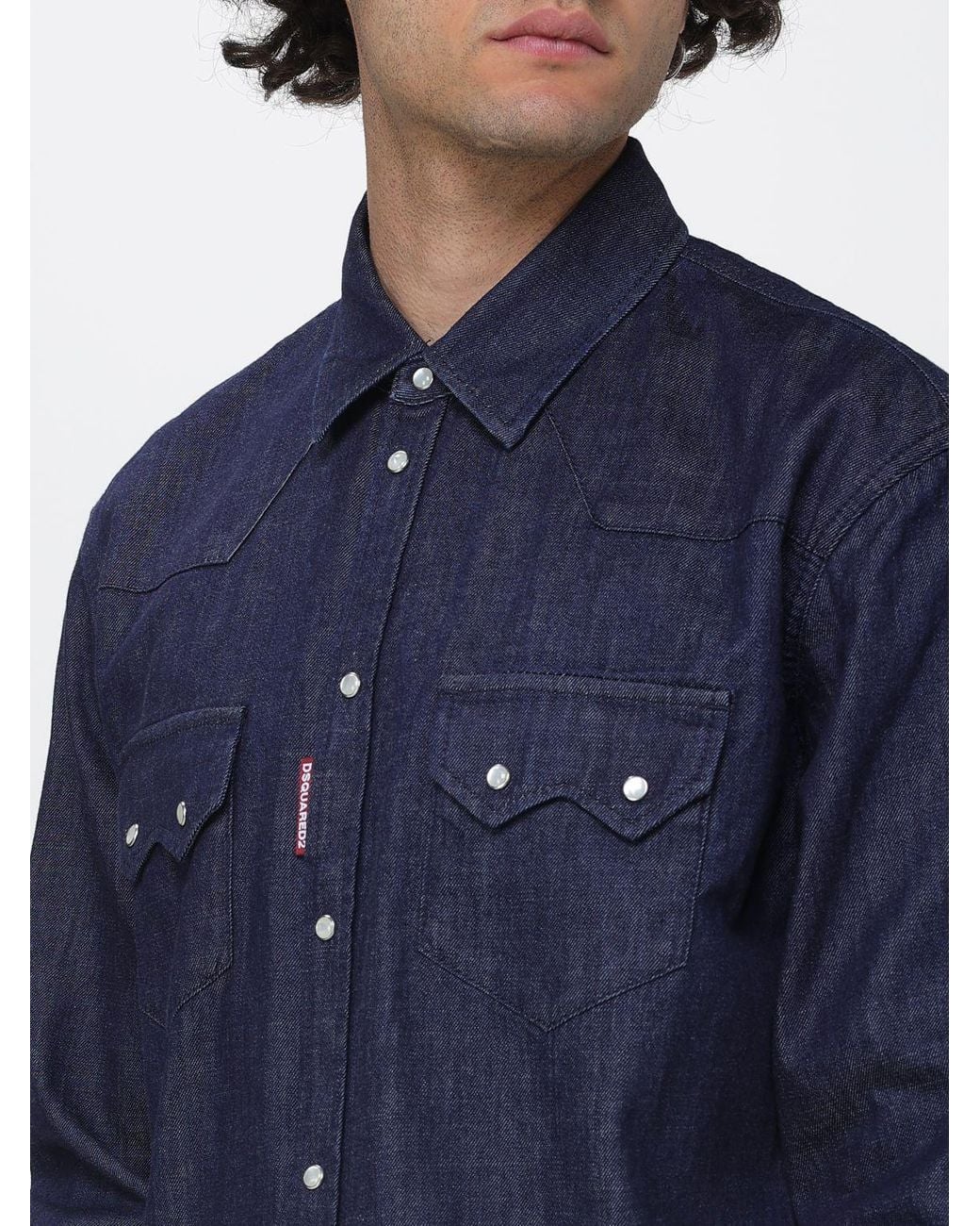 DSquared² Blue Denim Shirt for men
