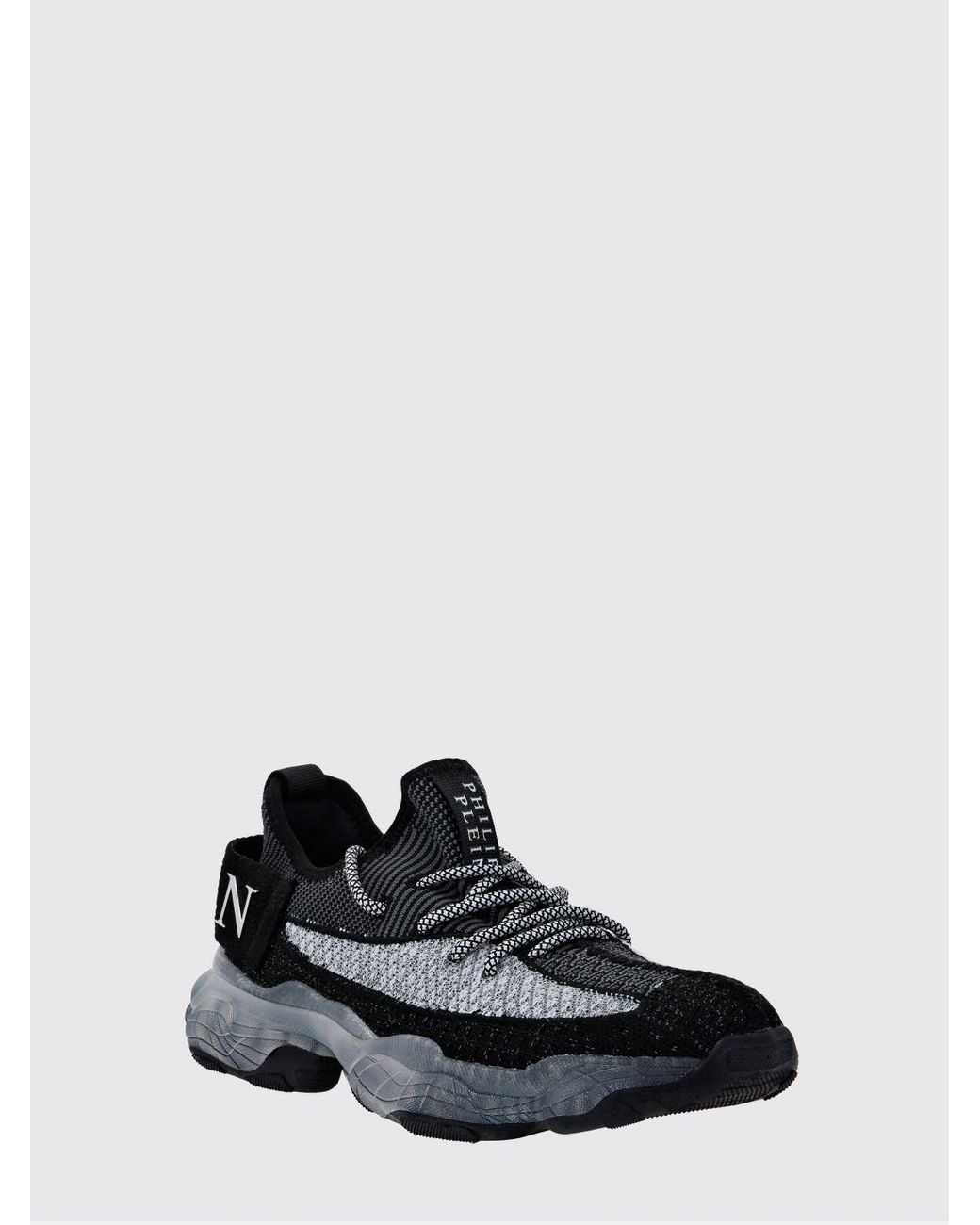 Philipp Plein White Lace-Up Low-Top Sneakers for men