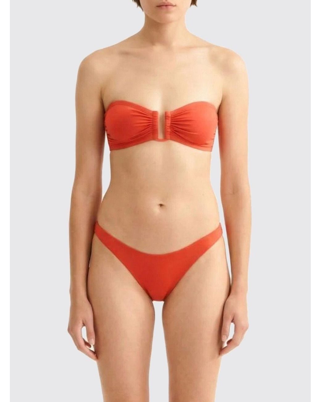 Eres Orange Ultra Polyamide Bikini Top