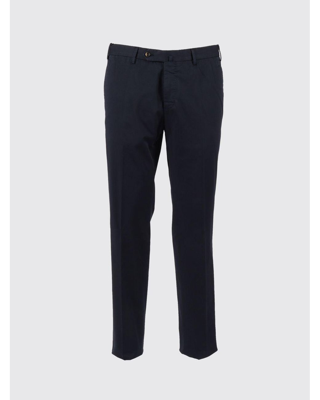 PT01 Blue Stretch Cotton Chino Trousers for men