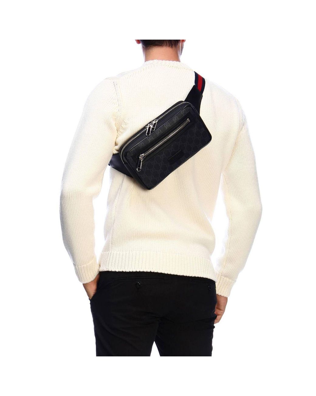 Underlegen Samuel skole Gucci Men's Belt Bag in Black for Men | Lyst