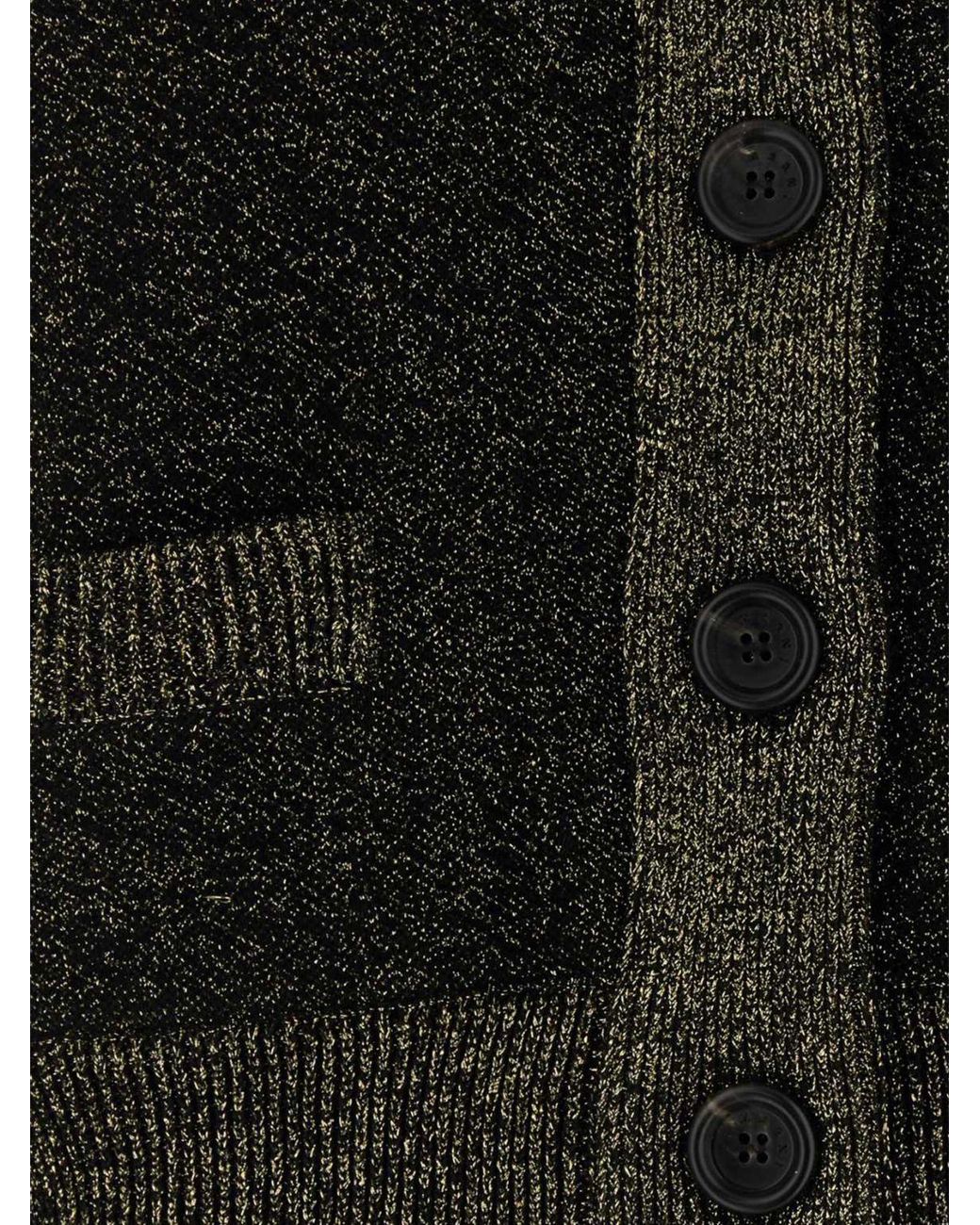 Marni Black Long-Sleeved Wool-Blend Polo-Style Cardigan