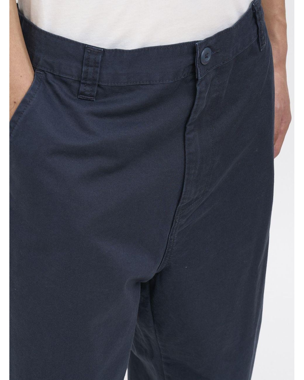 Carhartt Blue Brady Cotton Twill Trousers for men
