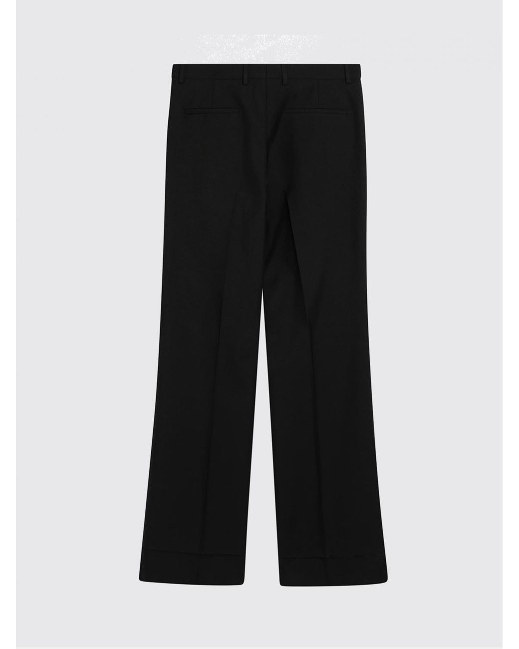 Valentino Black Tailored Wide-Leg Wool Blend Trousers for men