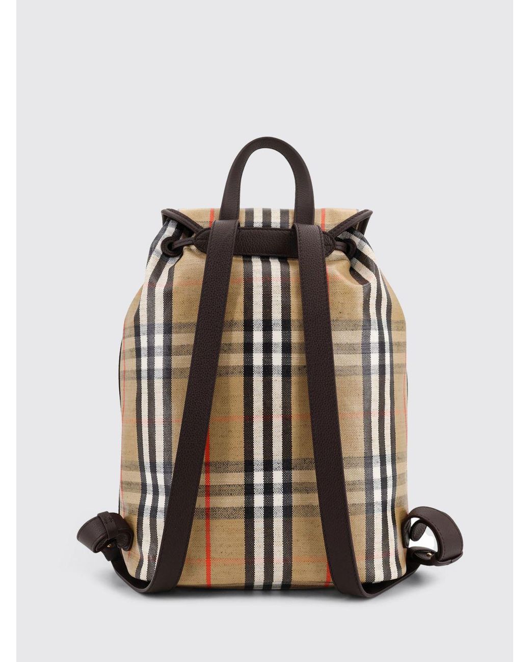 Burberry Natural Check Canvas Backpack for men
