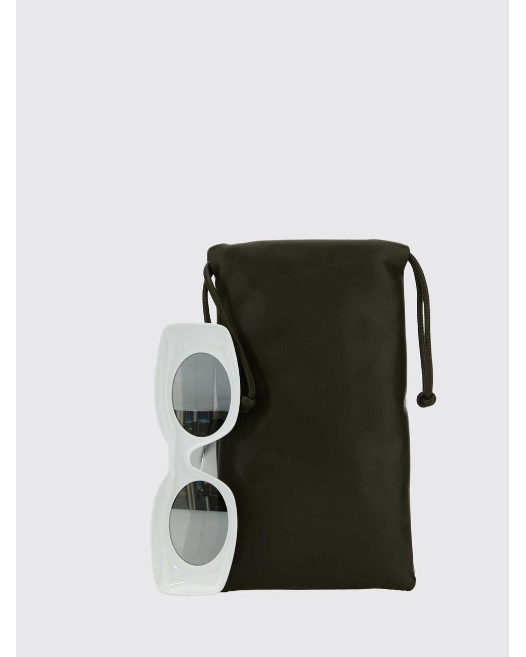 Loewe White Rectangular Sunglasses for men