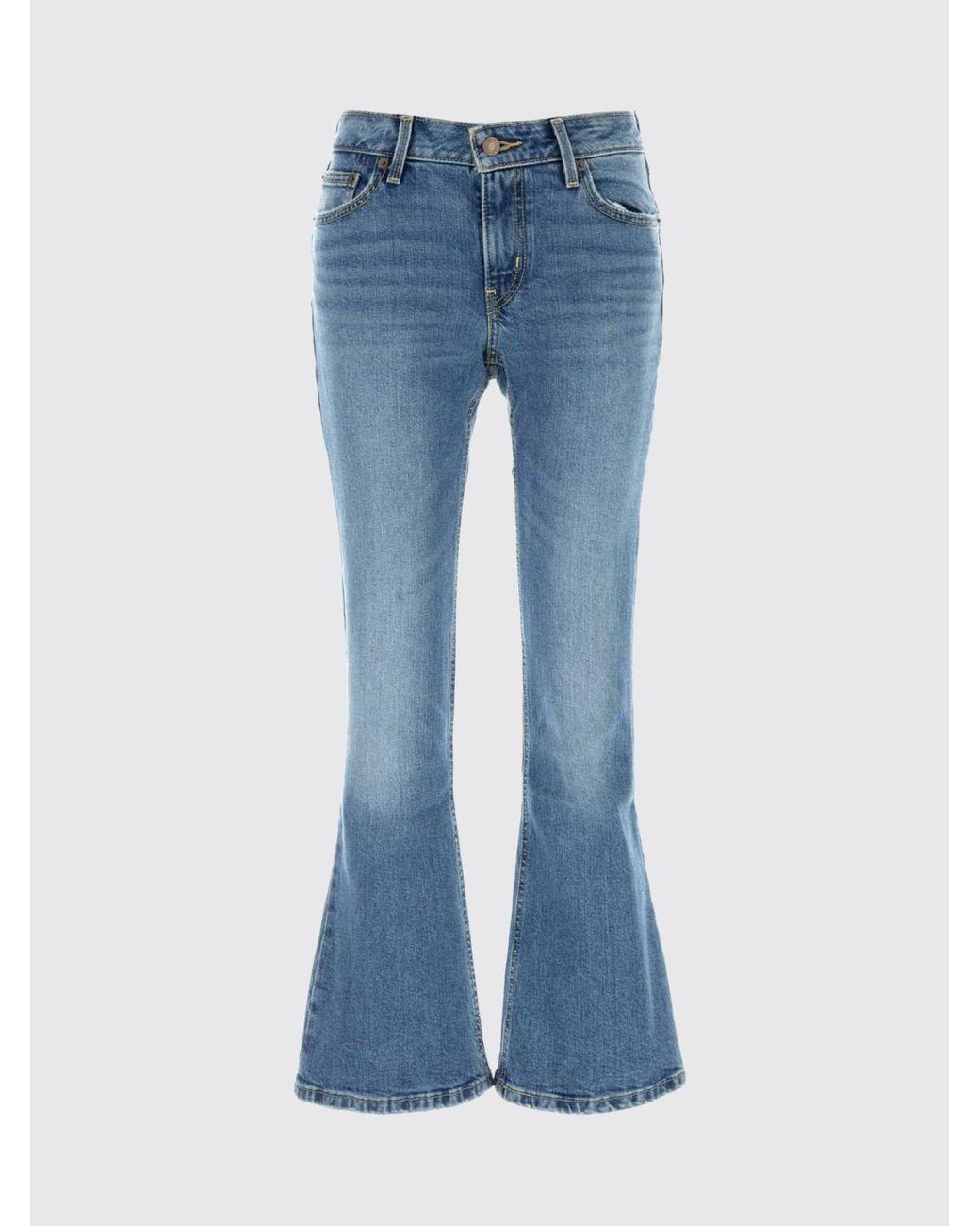 Levi's Blue Mid-Rise Flared Jeans