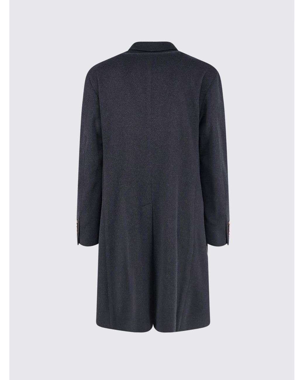 Tagliatore Blue Double-Breasted Long Coat for men