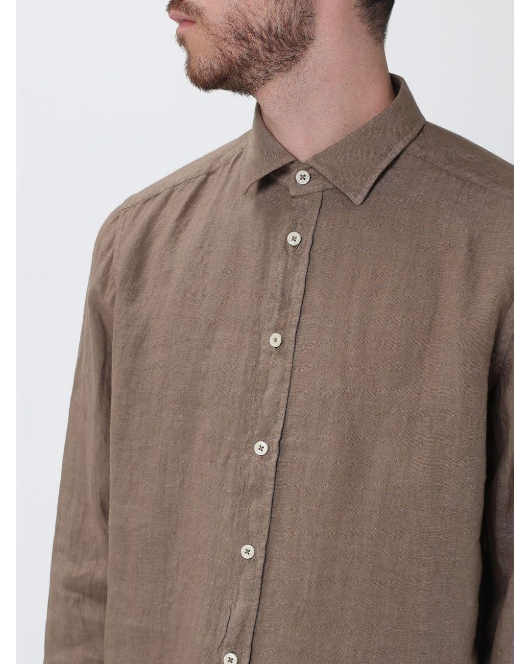 B.D. Baggies Brown Basic Cotton Shirt for men