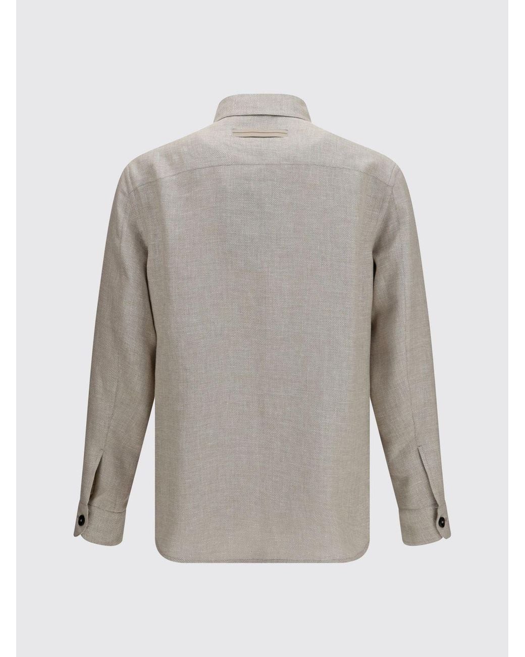 Zegna Gray Shirt Jacket for men