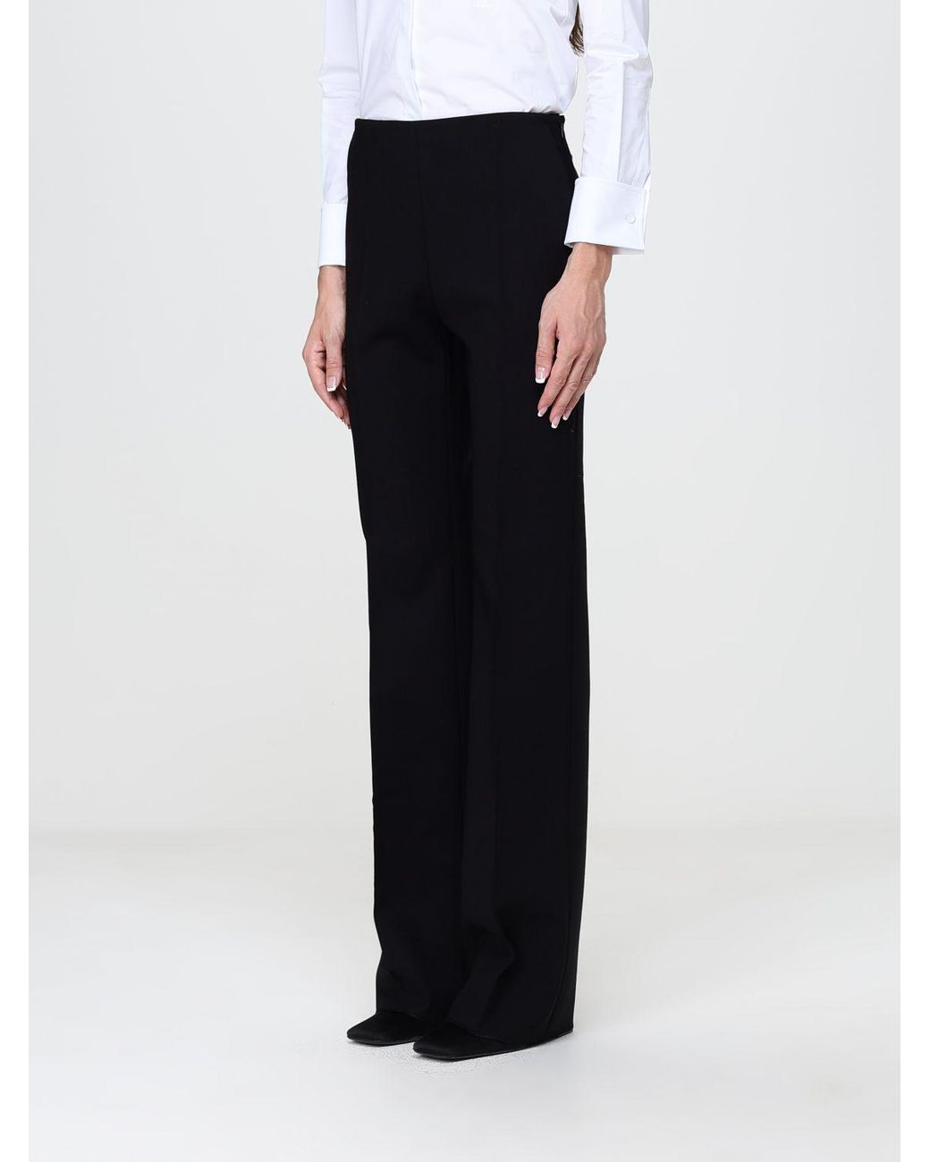 Max Mara Black High-Waisted Skinny Trousers