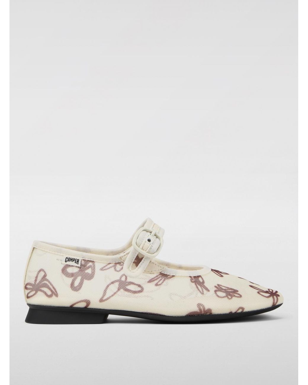 Camper White Buckle Detail Shoes