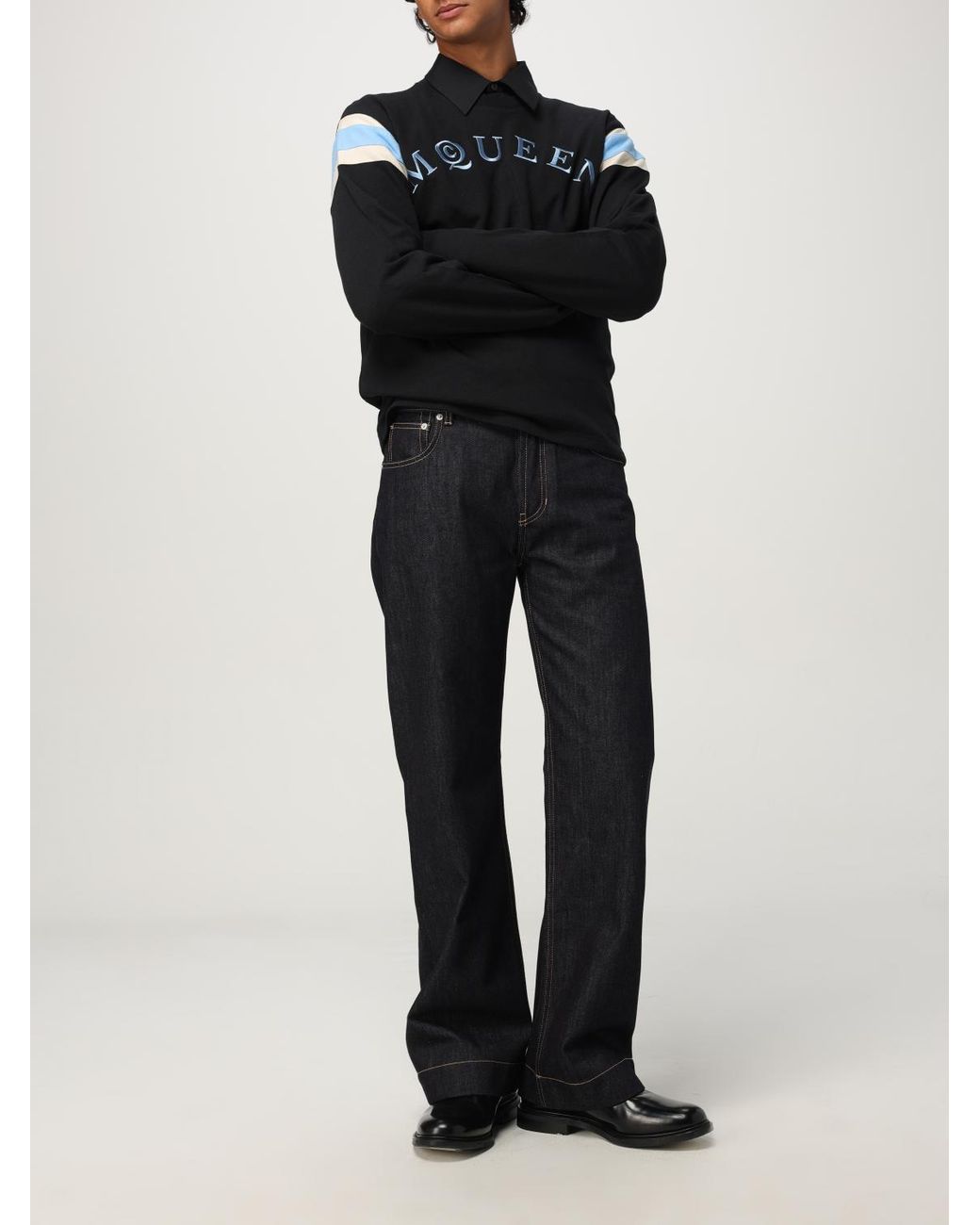 McQueen Black Jeans for men