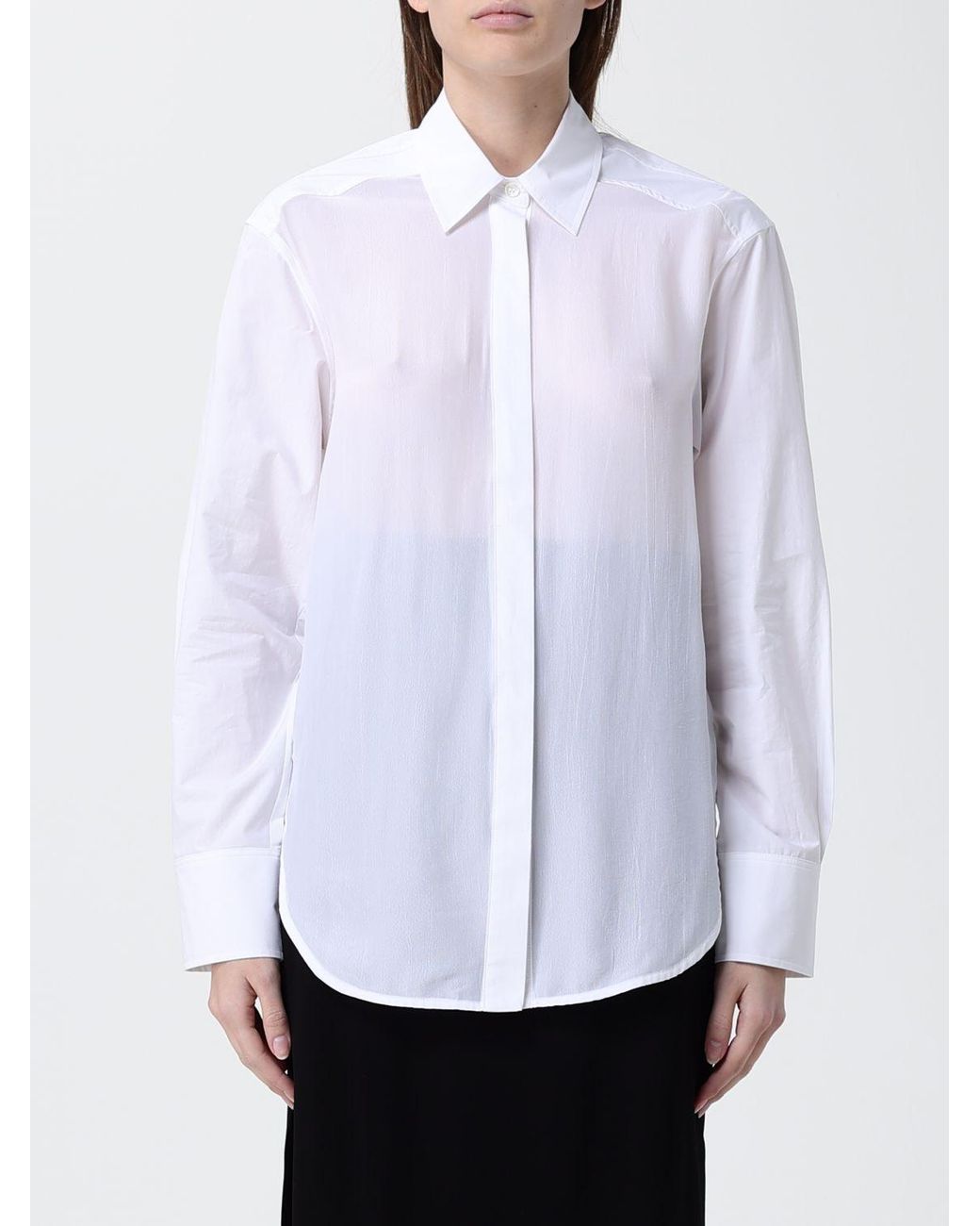 Pinko White Cotton Shirt