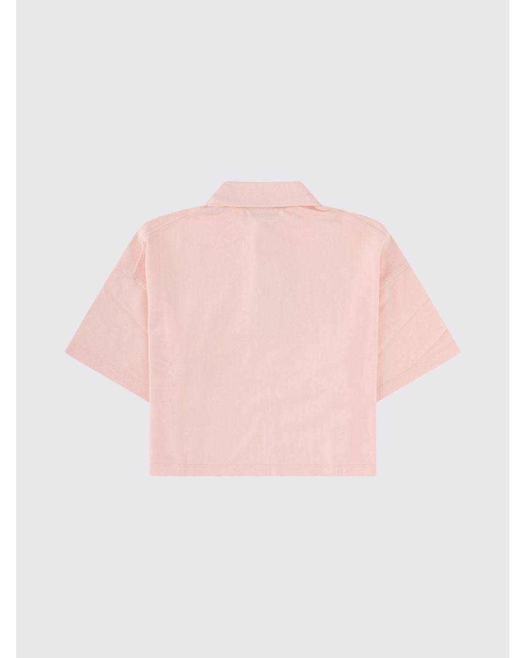 Maison Kitsuné Pink Maison KitsunÉ Organic Cotton Polo Shirt With Tone-On-Tone Logo