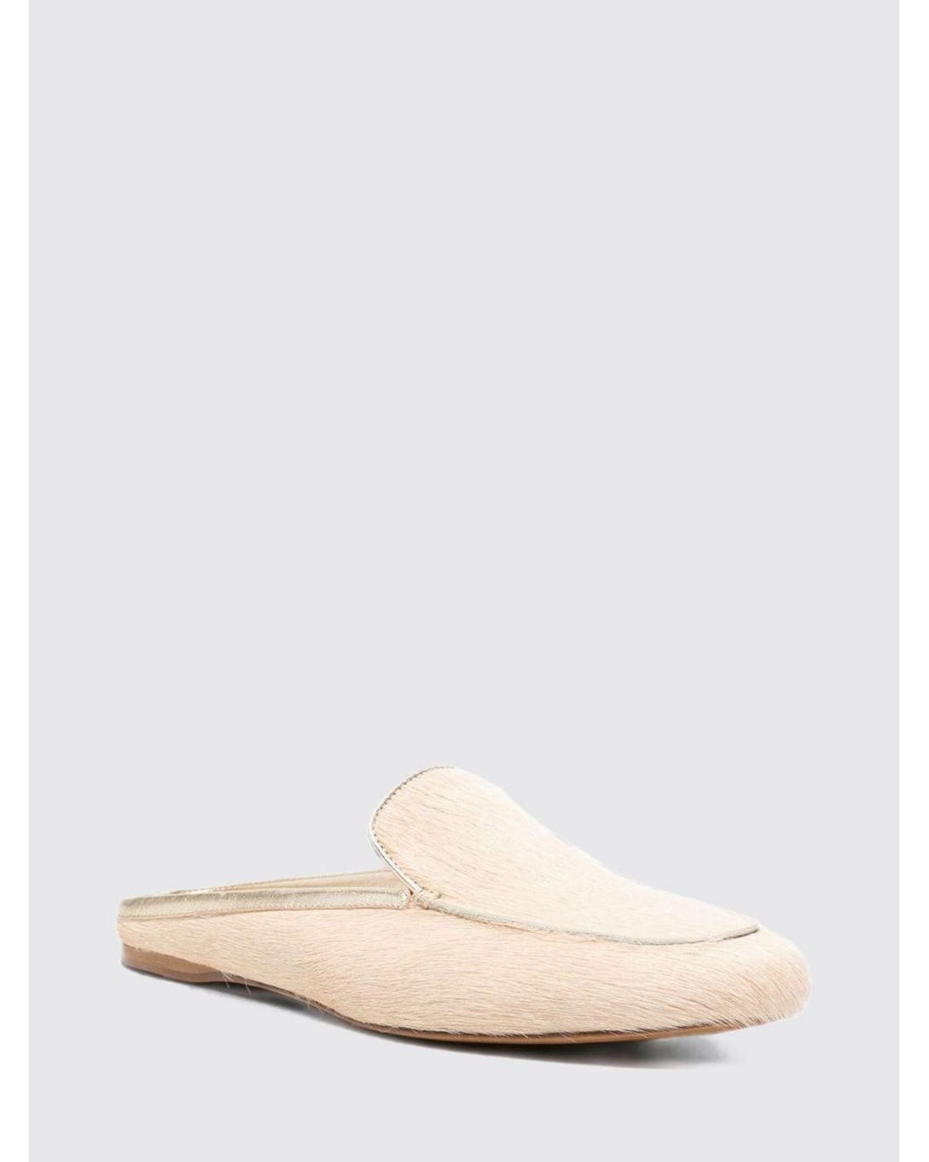 Forte_forte Natural Pony Hair Mules With Round Toe And Low Heel