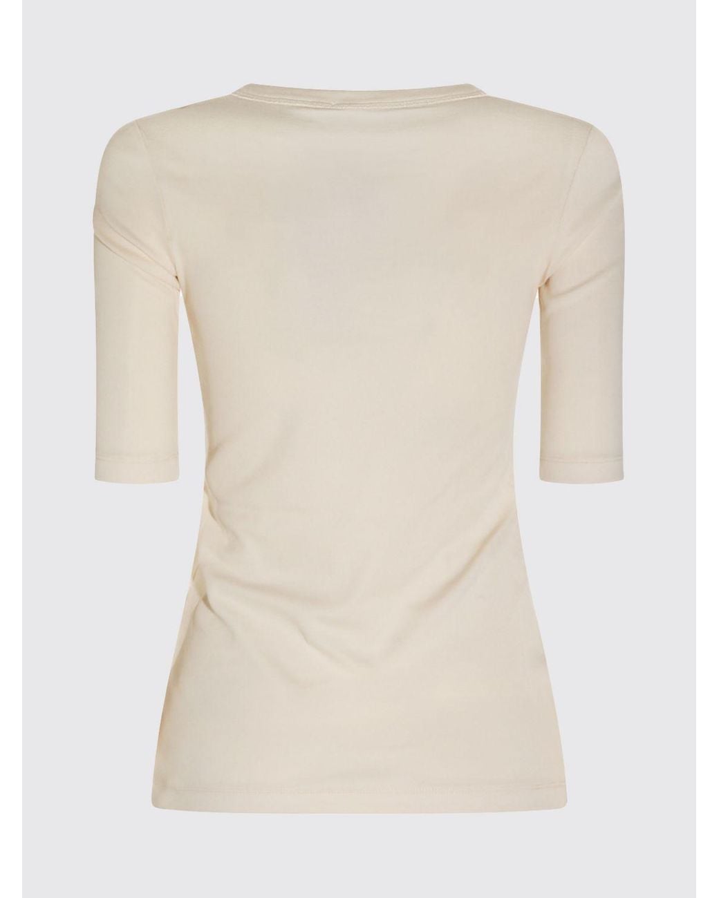 Fabiana Filippi White Slim Fit Short-Sleeved T-Shirt