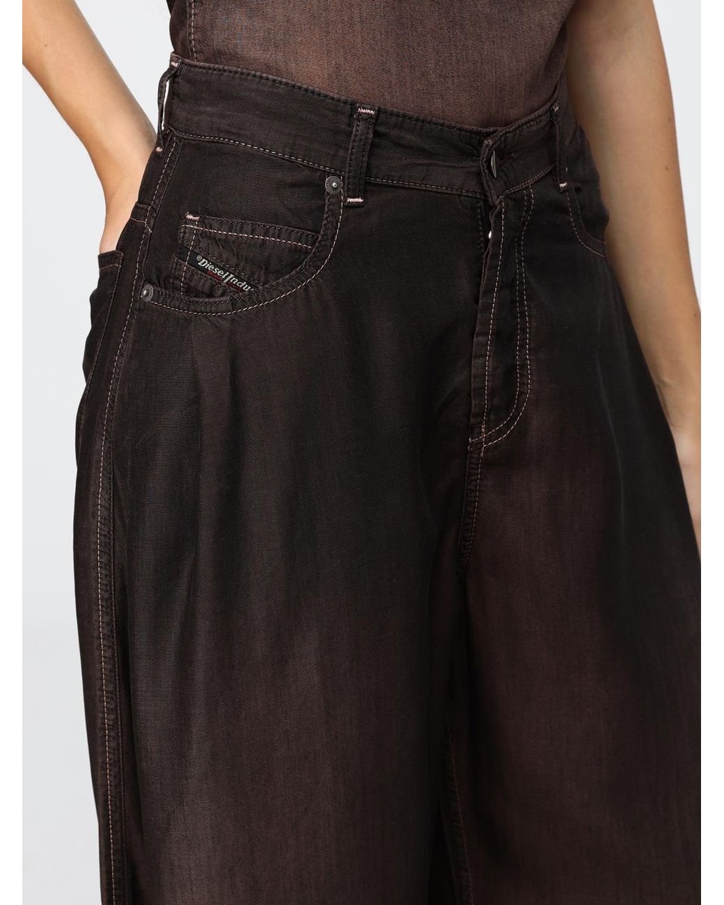 DIESEL Brown 1996 D-Sire Oversized Wide Leg Jeans