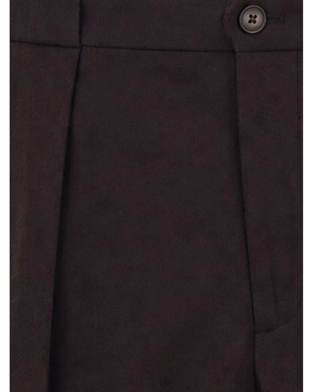 Briglia 1949 Brown Pleated Wool And Cashmere Blend Chino Trousers for men